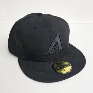 Arizona Diamondbacks Black Hat New Era 59Fifty Baseball Cap Size 8 63.5CM MLB
